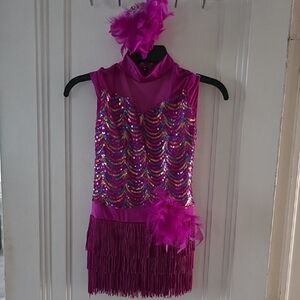 Sparkling Pink Flapper Costume for Kids